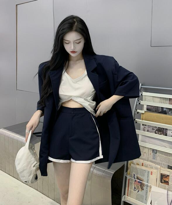 韓版-女裝-CA-A0614-020-套裝(外套+褲子)