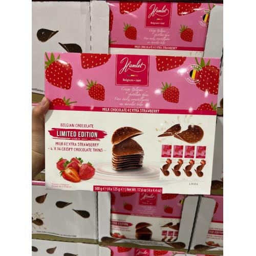 比利時草莓巧克力洋芋片4件組(125g*4盒)-VAJP-1112-100